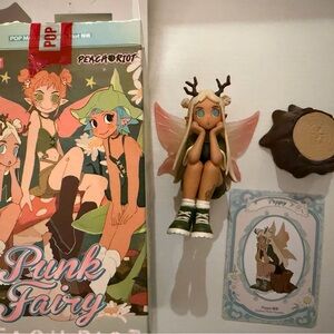 Pop Mart Peach Riot Poppy Tree Stump Fairy Figurine